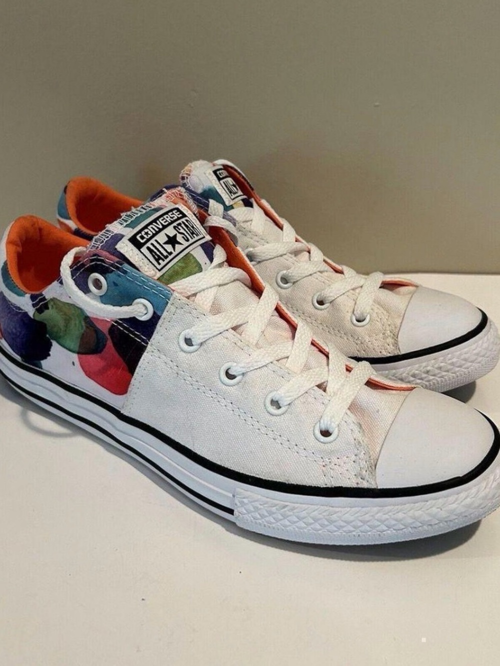 Converse Madison Ox Watercolor Dots Junior 6 Womens 8.5